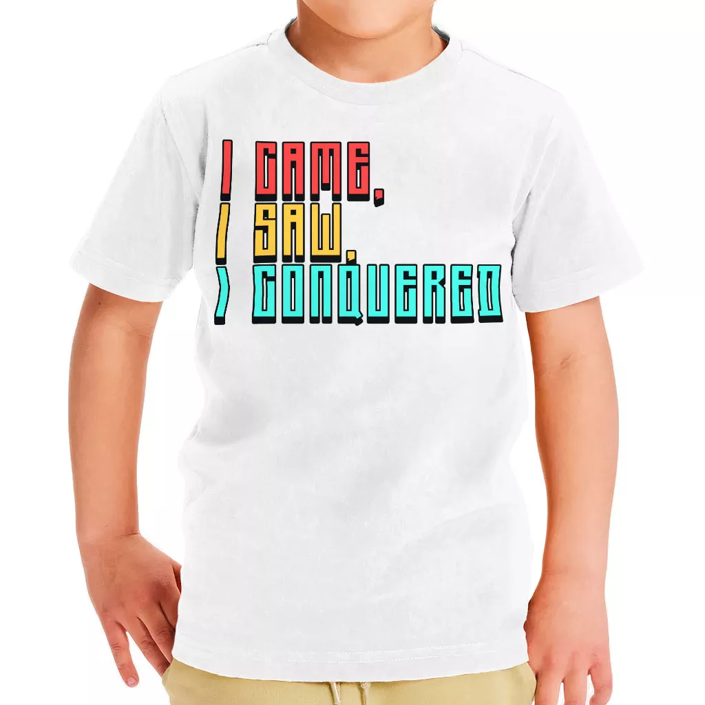 I Came I Saw I Conquered Toddler T-Shirt – Cool Kids’ T-Shirt – Best Selling Tee Shirt for Toddler