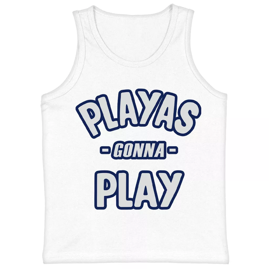 Playas Gonna Play Kids’ Jersey Tank – Funny Sleeveless T-Shirt – Themed Kids’ Tank Top
