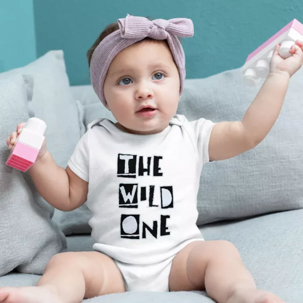 The Wild One Baby Jersey Onesie – Best Design Baby Bodysuit – Trendy Baby One-Piece