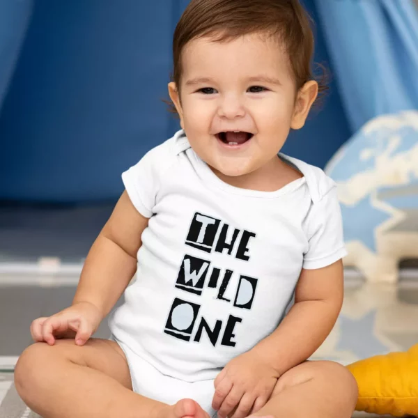 The Wild One Baby Jersey Onesie – Best Design Baby Bodysuit – Trendy Baby One-Piece