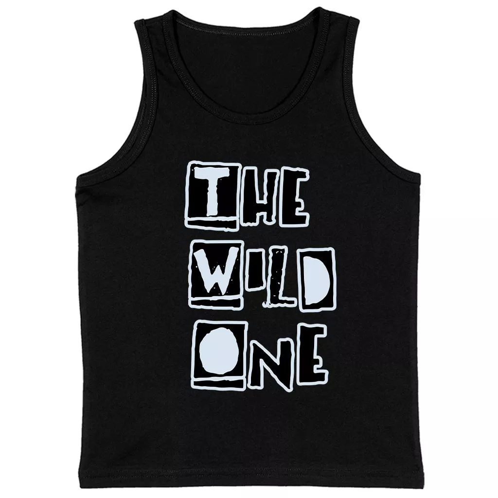 The Wild One Kids’ Jersey Tank – Best Design Sleeveless T-Shirt – Trendy Kids’ Tank Top