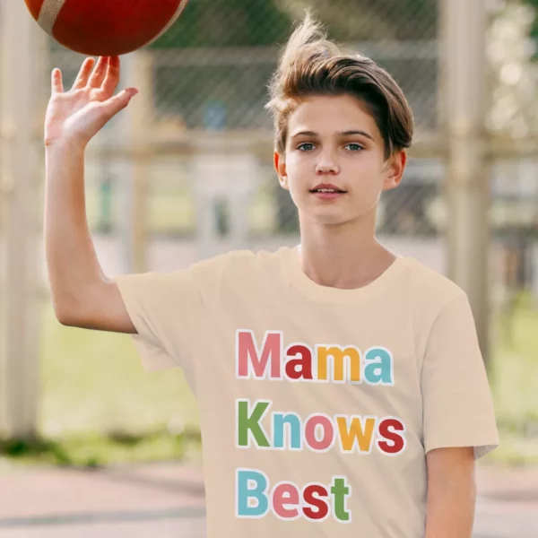 Mama Knows Best Kids' T-Shirt - Colorful T-Shirt - Cute Tee Shirt for Kids - Image 3