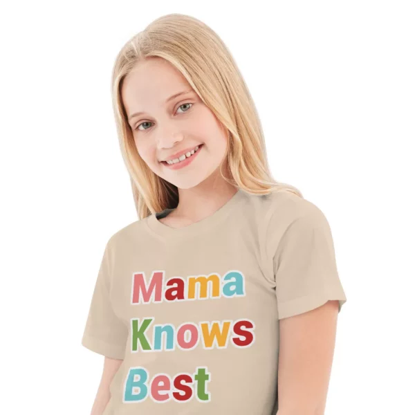 Mama Knows Best Kids’ T-Shirt – Colorful T-Shirt – Cute Tee Shirt for Kids