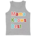 Mama Knows Best Kids' Jersey Tank - Colorful Sleeveless T-Shirt - Cute Kids' Tank Top