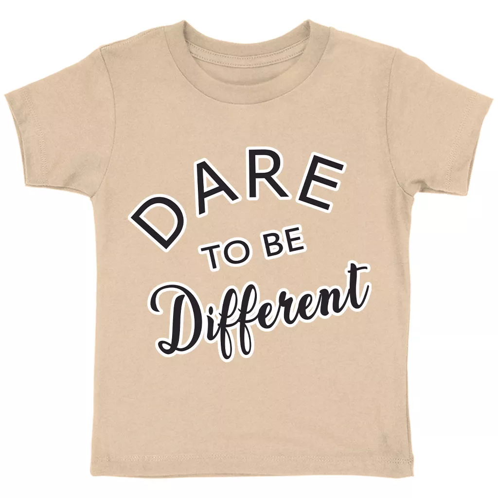 Dare to Be Different Toddler T-Shirt – Cool Kids’ T-Shirt – Graphic Tee Shirt for Toddler