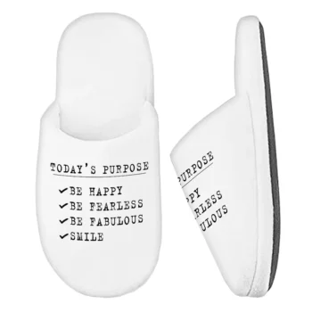Today’s Purpose Memory Foam Slippers – Quote Slippers – Graphic Slippers