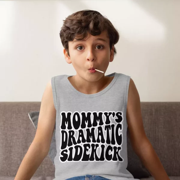 Dramatic Kids’ Jersey Tank – Funny Design Sleeveless T-Shirt – Cool Design Kids’ Tank Top