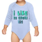 Dream Lover Baby Long Sleeve Onesie - Text Design Baby Long Sleeve Bodysuit - Printed Baby One-Piece