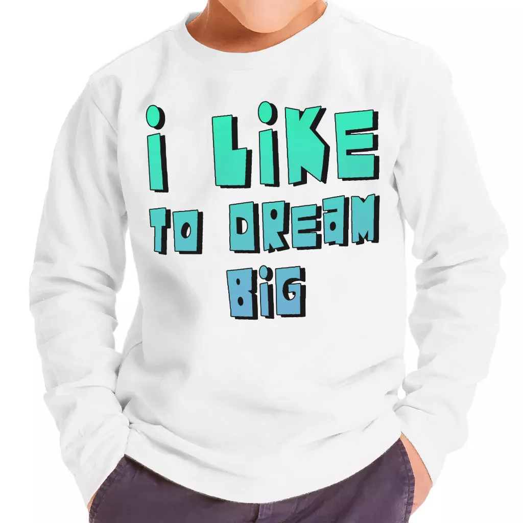 Dream Lover Toddler Long Sleeve T-Shirt – Text Design Kids’ T-Shirt – Printed Long Sleeve Tee