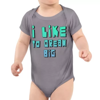 Dream Lover Baby Jersey Onesie – Text Design Baby Bodysuit – Printed Baby One-Piece