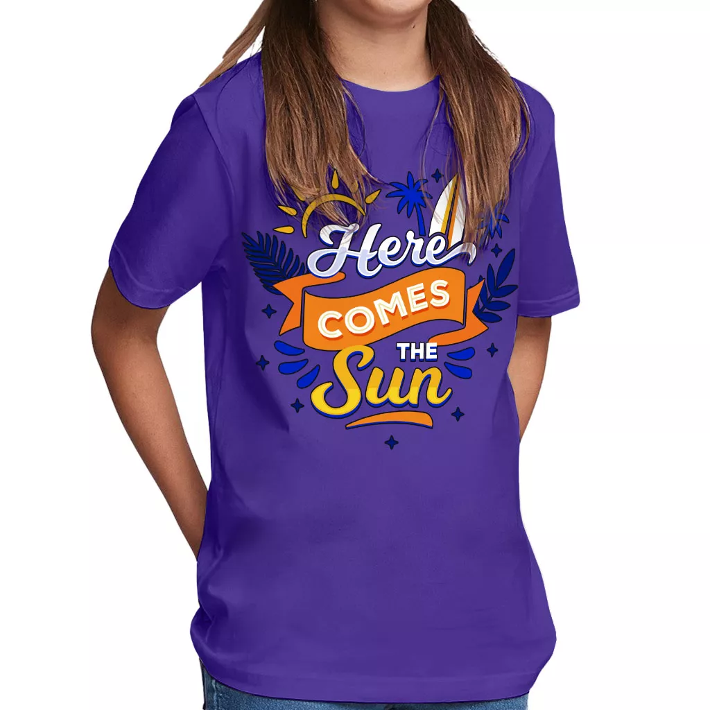 Here Comes the Sun Kids’ Classic Fit T-Shirt – Cute T-Shirt – Themed Classic Fit Tee