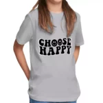 Choose Happy Kids' Classic Fit T-Shirt - Trendy T-Shirt - Printed Classic Fit Tee