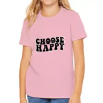 Choose Happy Kids' T-Shirt - Trendy T-Shirt - Printed Tee Shirt for Kids