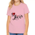 Love Kids' T-Shirt - Heart Print T-Shirt - Cute Design Tee Shirt for Kids