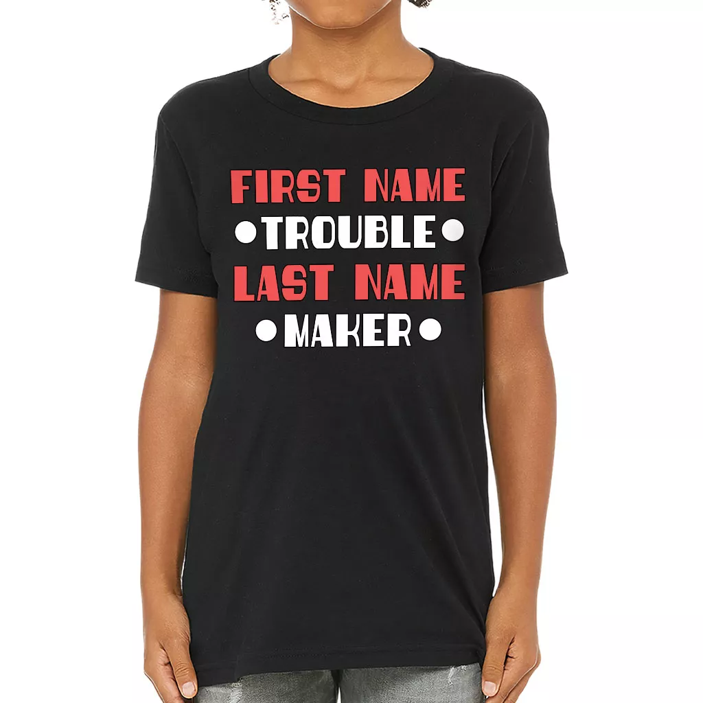 Trouble Maker Kids’ T-Shirt – Funny T-Shirt – Cool Tee Shirt for Kids