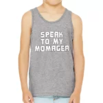 Momager Kids' Jersey Tank - Best Funny Sleeveless T-Shirt - Printed Kids' Tank Top