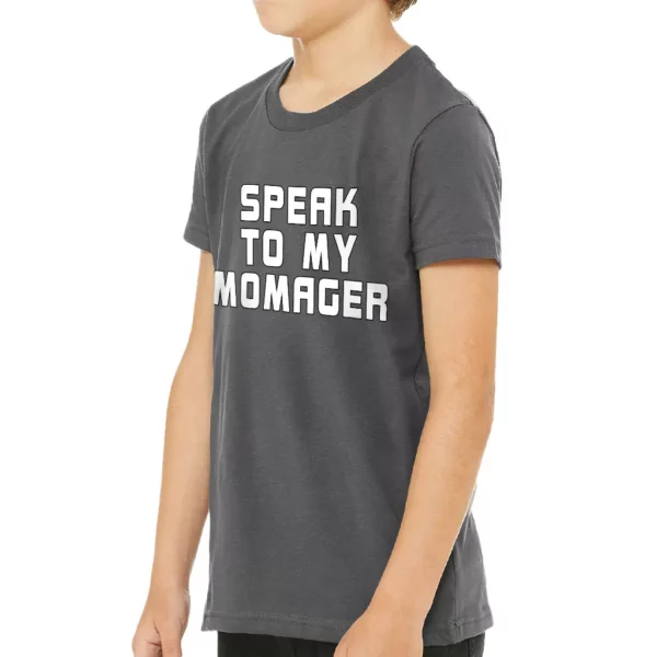 Momager Kids' T-Shirt - Best Funny T-Shirt - Printed Tee Shirt for Kids - Image 3