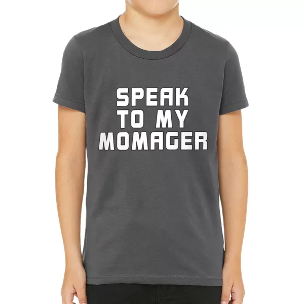 Momager Kids' T-Shirt - Best Funny T-Shirt - Printed Tee Shirt for Kids