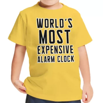 Expensive Alarm Clock Toddler T-Shirt – Best Design Kids’ T-Shirt – Trendy Tee Shirt for Toddler
