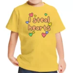 I Steal Hearts Toddler T-Shirt - Cute Heart Kids' T-Shirt - Illustration Tee Shirt for Toddler