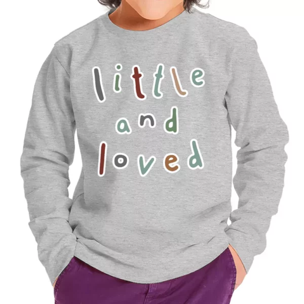 Little and Loved Toddler Long Sleeve T-Shirt – Kawaii Kids’ T-Shirt – Themed Long Sleeve Tee