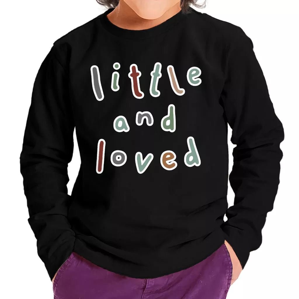 Little and Loved Toddler Long Sleeve T-Shirt – Kawaii Kids’ T-Shirt – Themed Long Sleeve Tee