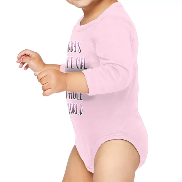 Daddy’s Little Girl Baby Long Sleeve Onesie – Cute Baby Long Sleeve Bodysuit – Printed Baby One-Piece