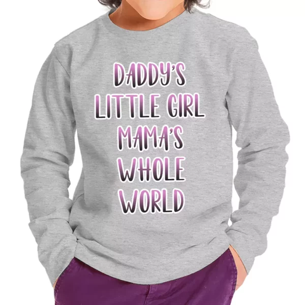 Daddy’s Little Girl Toddler Long Sleeve T-Shirt – Cute Kids’ T-Shirt – Printed Long Sleeve Tee