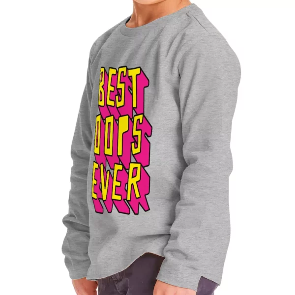 Best Oops Ever Toddler Long Sleeve T-Shirt – Funny Kids’ T-Shirt – Printed Long Sleeve Tee