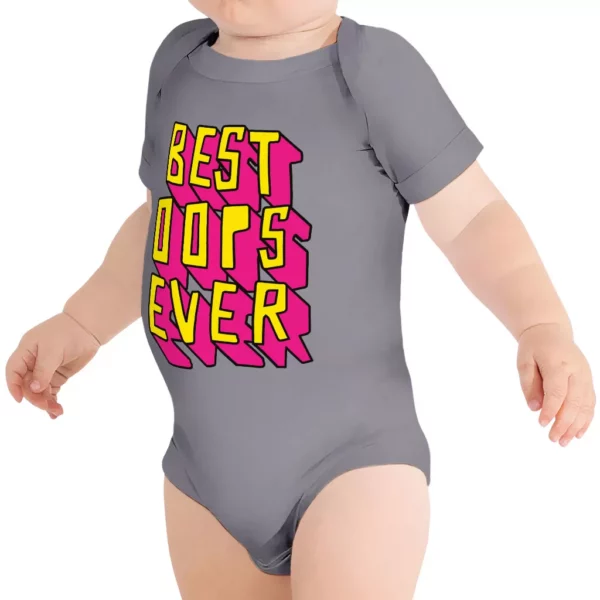 Best Oops Ever Baby Jersey Onesie – Funny Baby Bodysuit – Printed Baby One-Piece
