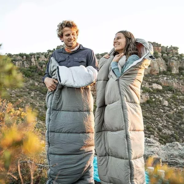 Lightweight & Warm Envelope Sleeping Bag for Spring & Autumn Camping