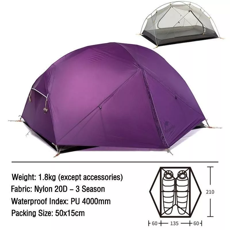 Ultra-Light 2-Person Backpacking Tent
