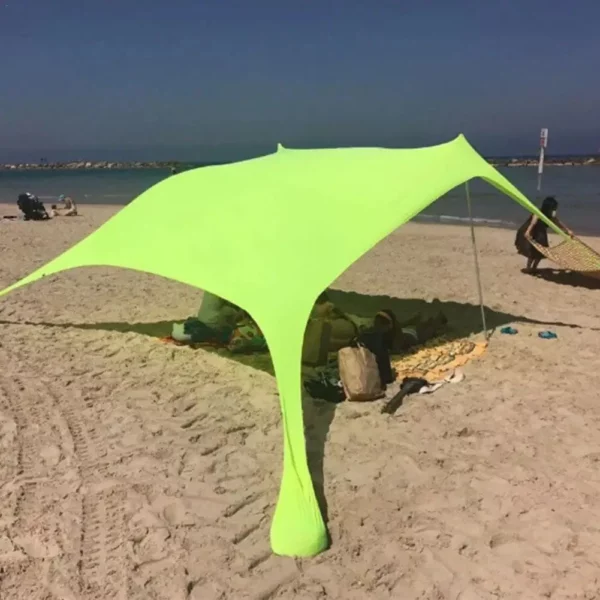 Portable Family Beach Sunshade Tent with UV Protection and Easy Setup