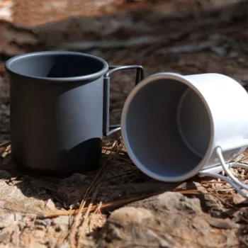 Lightweight Aluminum Camping Mug – 300ml Portable Outdoor Cup for Hiking & Picnic