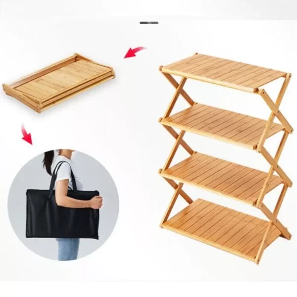 Versatile Bamboo Outdoor Folding Rack