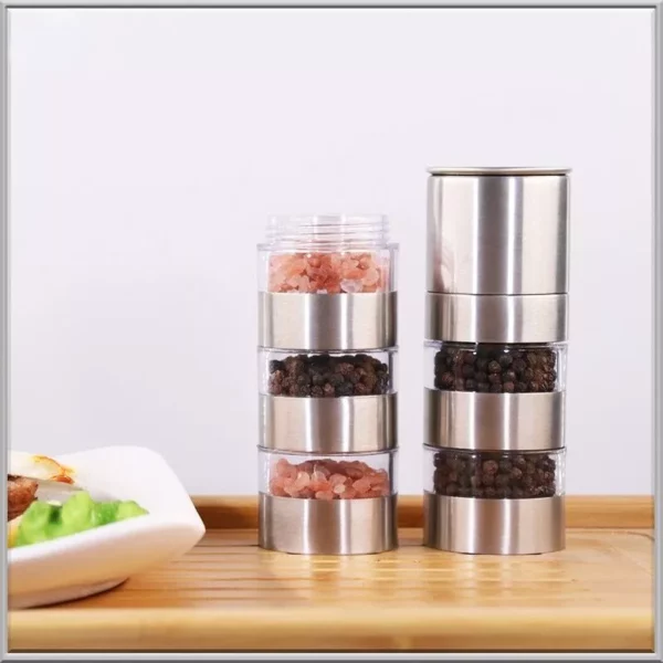 Compact Stainless Steel Outdoor Spice Jar – Portable BBQ & Camping Seasoning Container