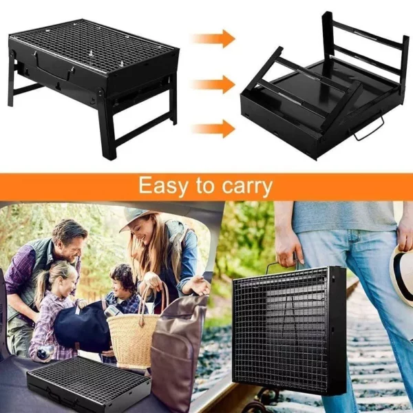 Compact and Versatile Portable Charcoal Grill – Ideal for Outdoor Cooking, Camping, and Picnics