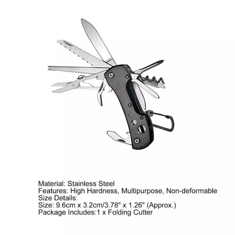 Multi-Function Stainless Steel Folding Cutlery Set
