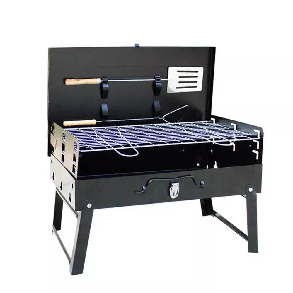 Compact and Foldable Charcoal BBQ Grill – Perfect for Outdoor Cooking, Camping, and Picnics