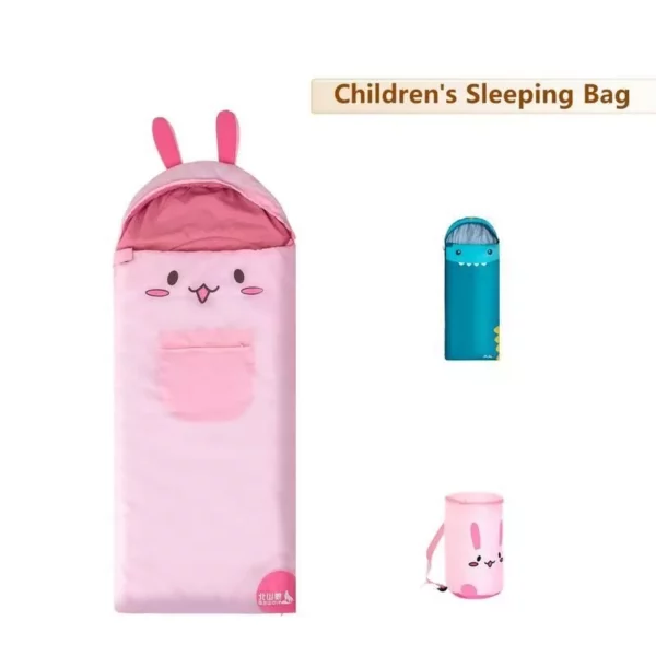 Children’s Cartoon Animal Sleeping Bag & Blanket