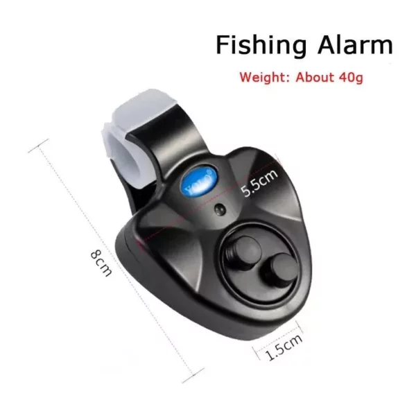 Electronic Fishing Bite Alarm with Sound and LED Indicator – Ideal for Day and Night Fishing