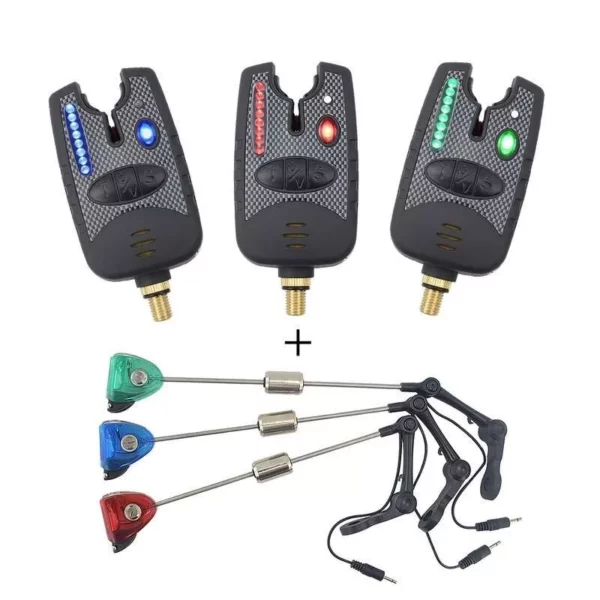 Ultimate Carp Fishing Alarm System with 8 LED Bite Indicators and Swingers