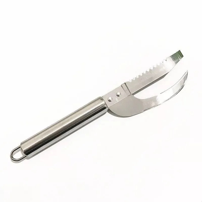 Stainless Steel 3-in-1 Fish Scale Knife: Cut, Scrape, and Dig Efficiently