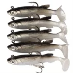 5-Piece Swimbait Silicone Soft Bait Set