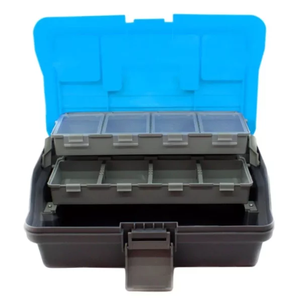 Compact 3-Layer Multipurpose Fishing Tackle Storage Box: Durable, Portable, Versatile