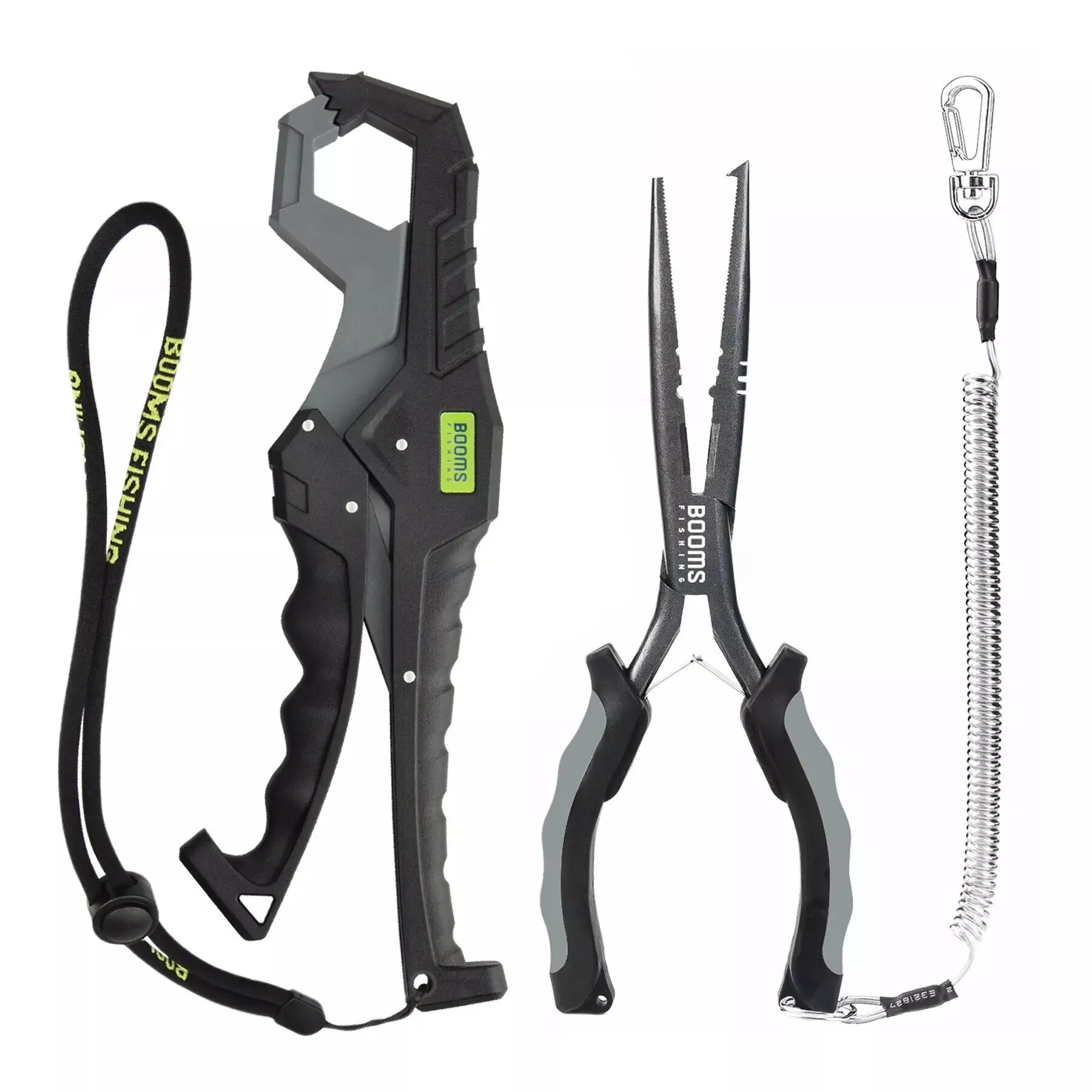 Multi-Functional Fishing Tool Set with Long Nose Pliers and Fish Gripper