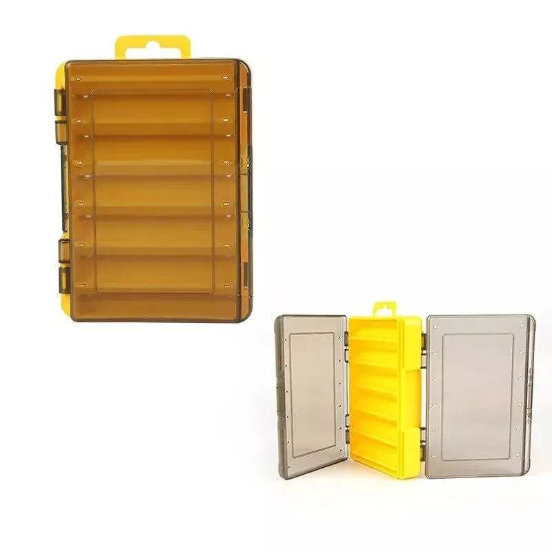 Double-Sided 12-Compartment Fishing Tackle Box: Durable, Multi-Functional Organizer for Anglers