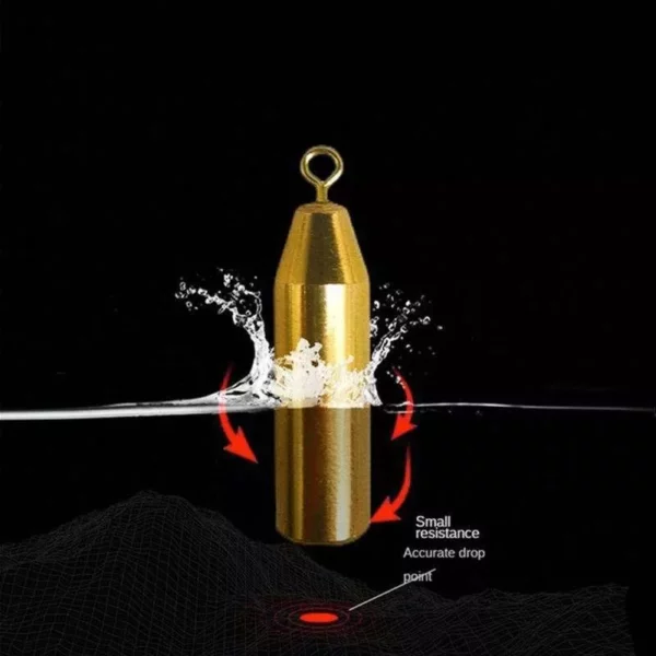Premium Brass Slip Sinker Set – Durable Fishing Weights (5g to 12g)