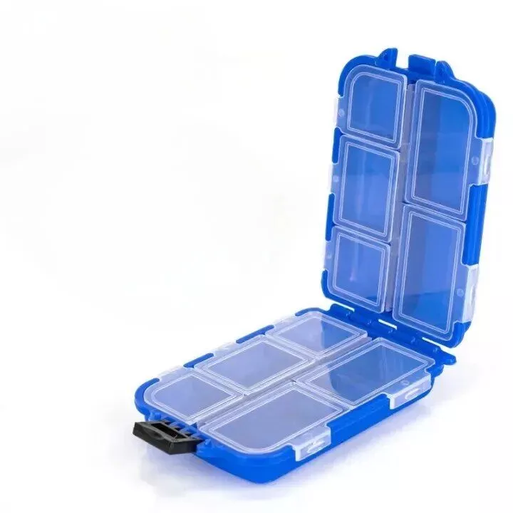 Double-Sided 10-Compartment Fishing Tackle Box