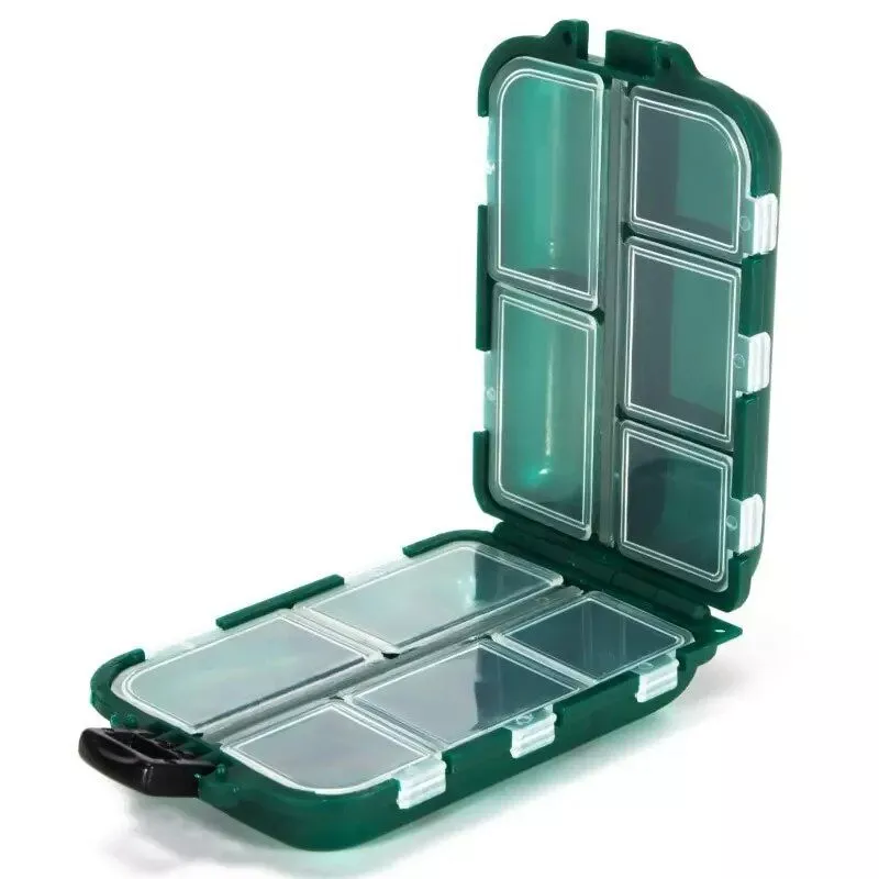 Double-Sided 10-Compartment Fishing Tackle Box